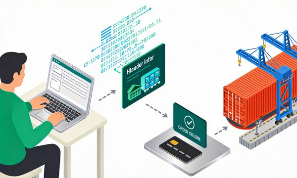 Sourcing process workflow illustration